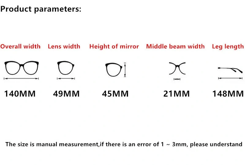 Nobler H068 Size Guide (140-49-21-148 mm)