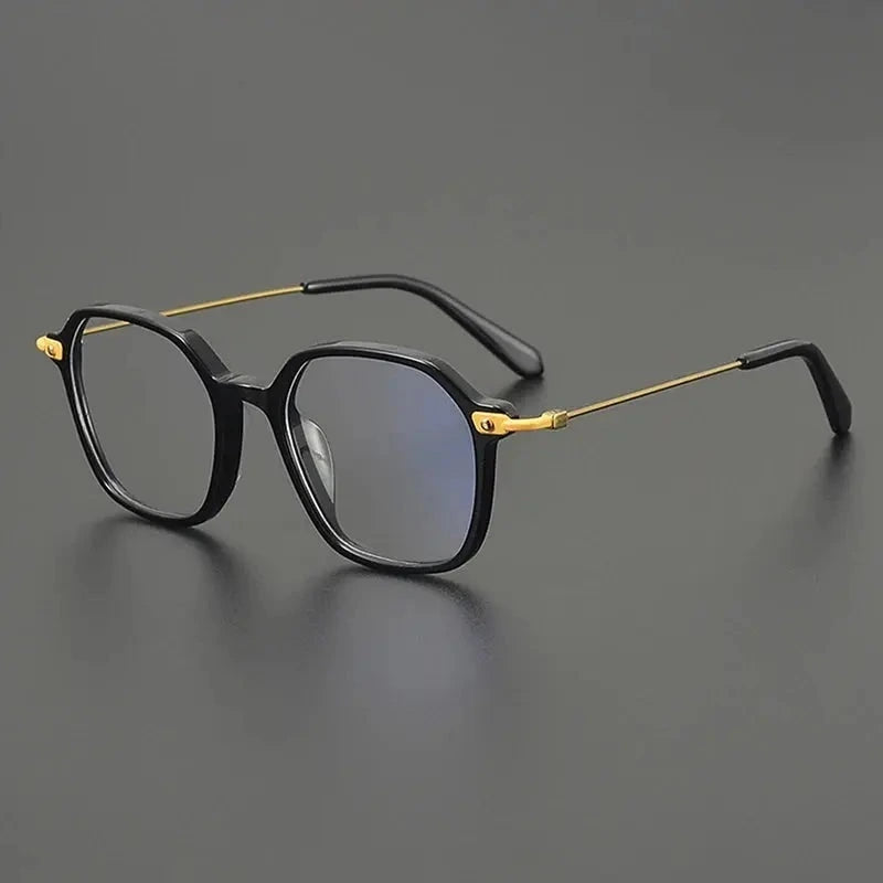 Nobler Unisex Full Rim Irregular Square Titanium Eyeglasses 48300 - C5