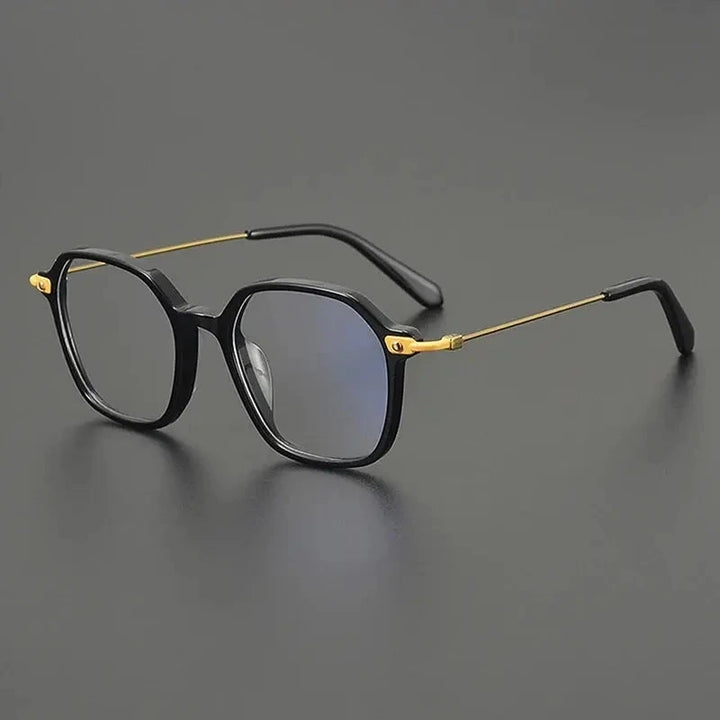 Nobler Unisex Full Rim Irregular Square Titanium Eyeglasses 48300 - C5