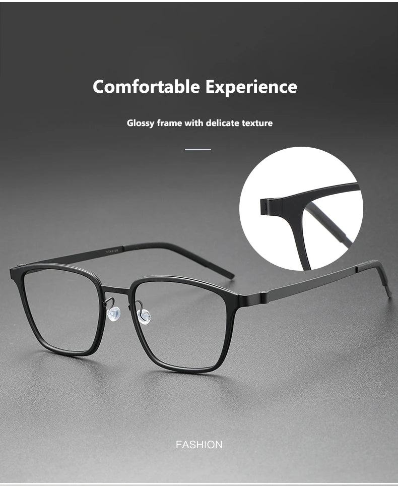 Oveliness Unisex Full Rim Big Square Acetate Titanium Eyeglasses 599749 - Size Chart