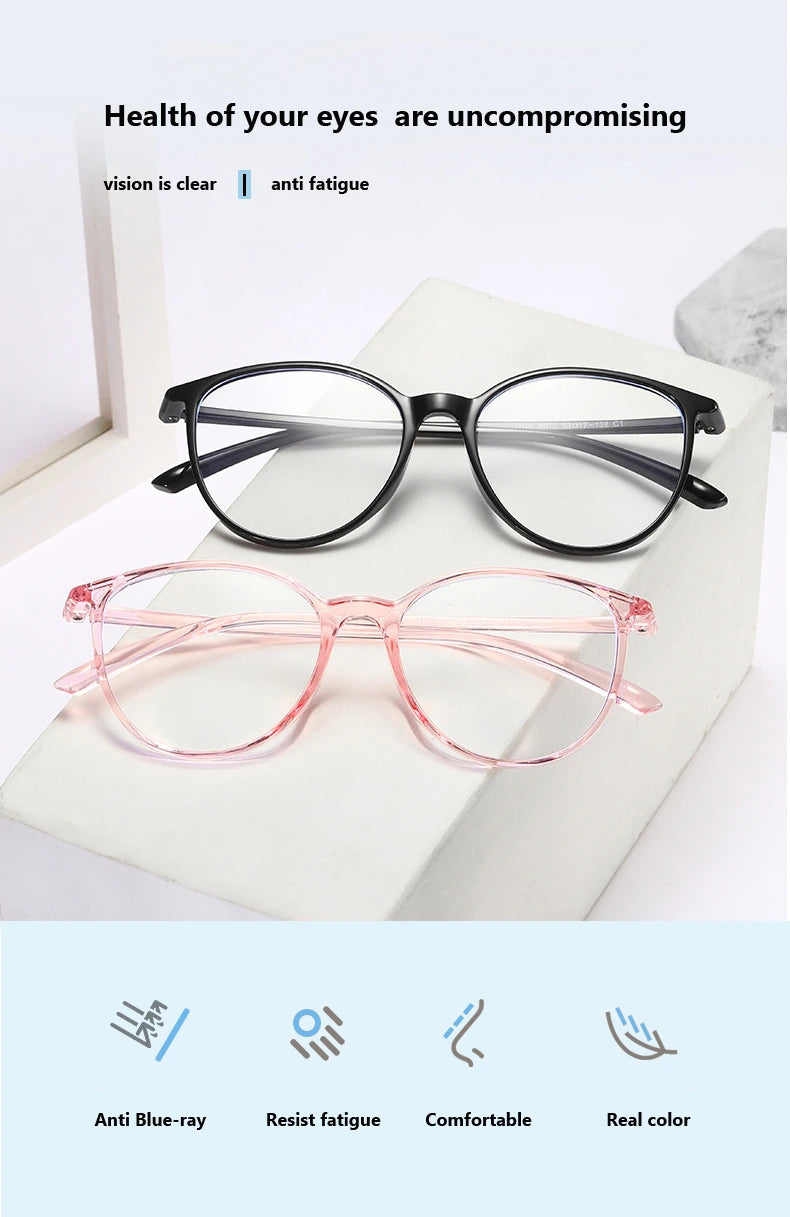 Oveliness Unisex Full Rim Round Square Tr 90 Titanium Eyeglasses 8075 - Size Chart