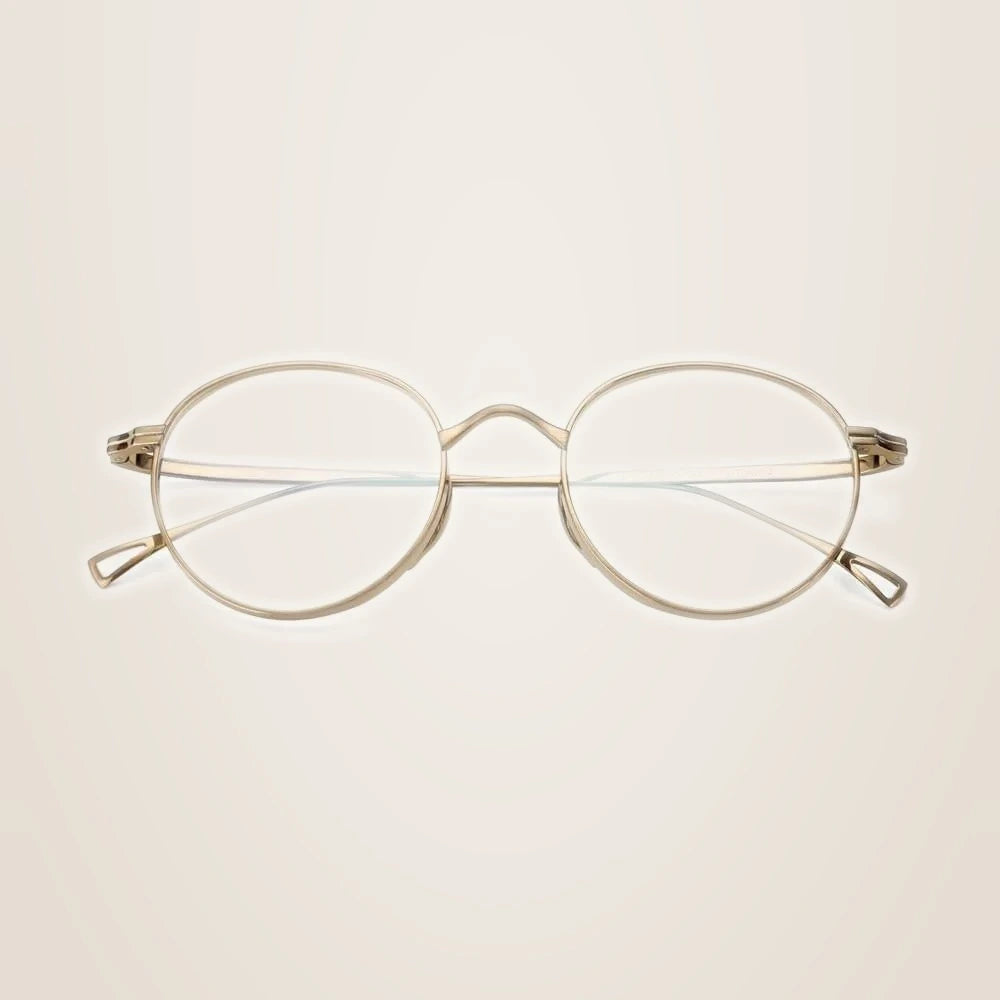 Oveliness Unisex Full Rim Round Titanium Eyeglasses 10518 - Bronze