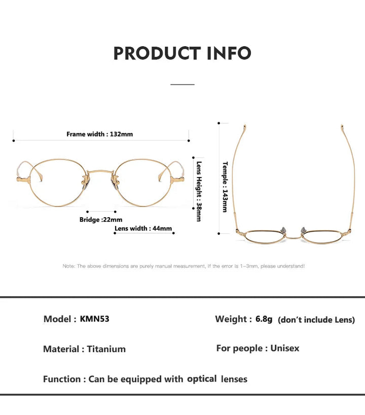 Oveliness Kmn53 Size Guide (138-52-42-18-142 mm)