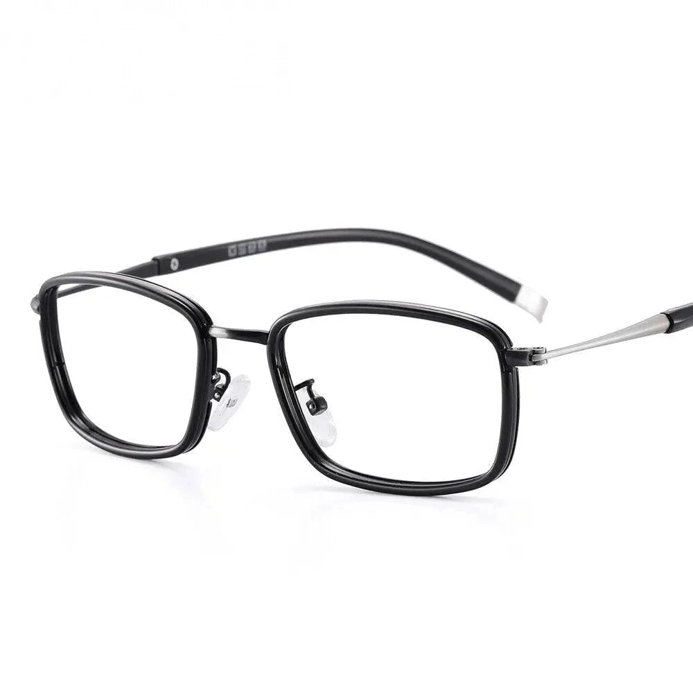 Oveliness Unisex Full Rim Square Alloy Eyeglasses 0037 - matt gun