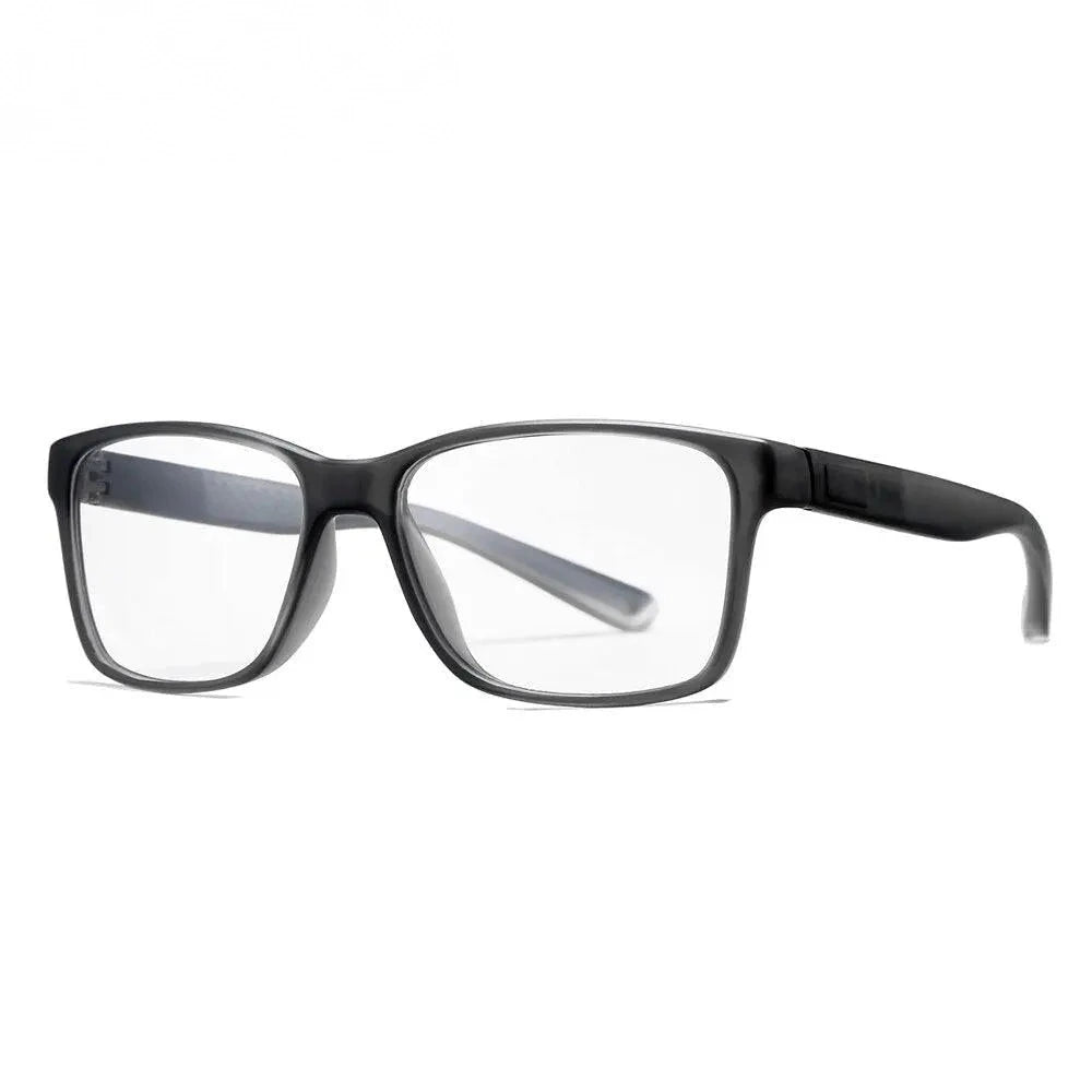 Oveliness Unisex Full Rim Square Tr 90 Titanium Eyeglasses 7091 - grey