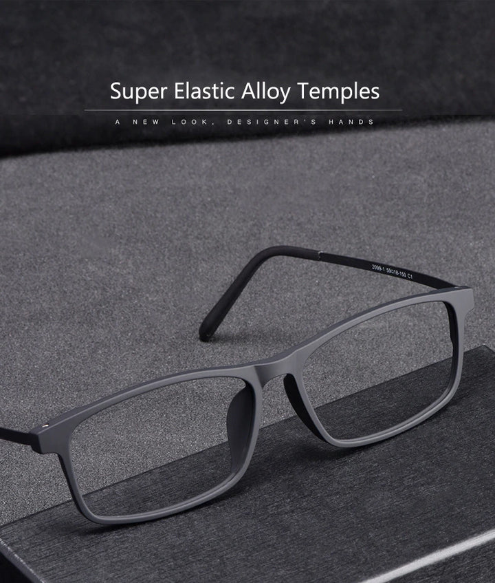 Oveliness Unisex Full Rim Square Ultem Resin Titanium Eyeglasses Ol20p99 - Size Chart