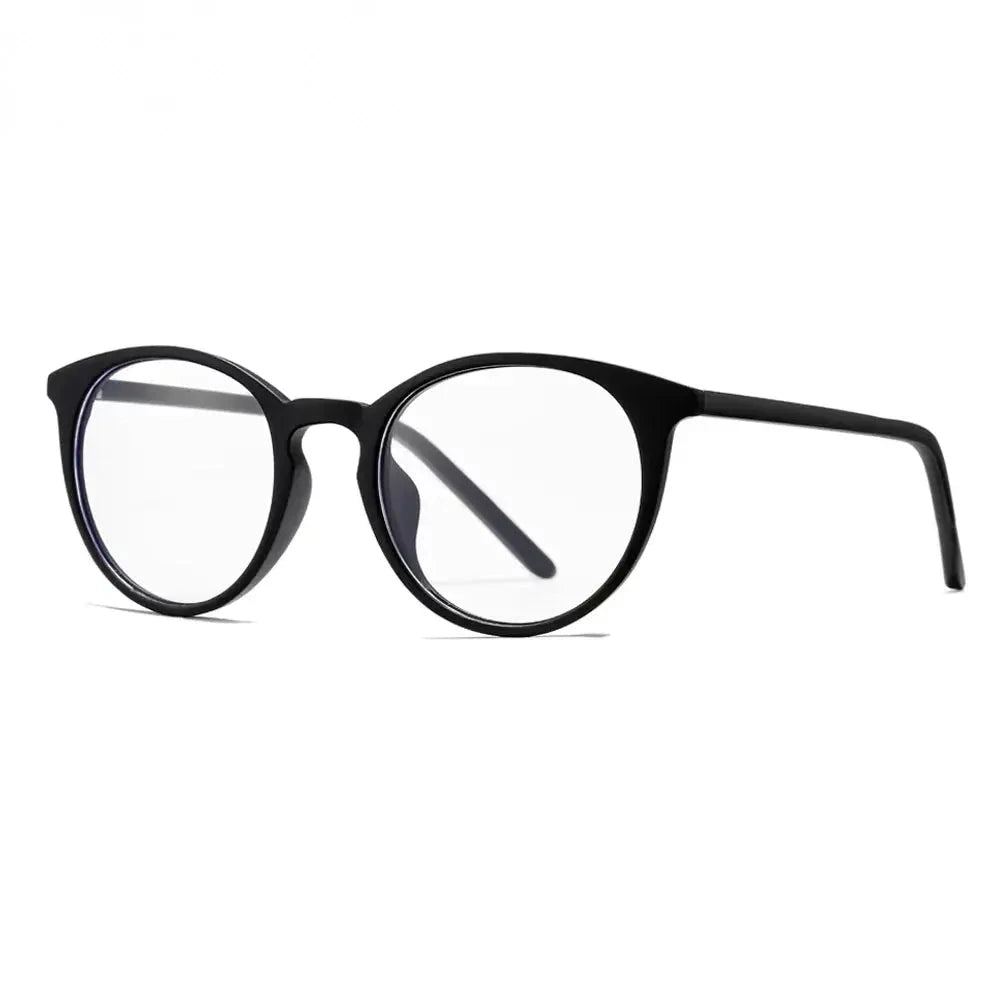Oveliness Women's Full Rim Round Tr 90 Titanium Eyeglasses 927251 - black