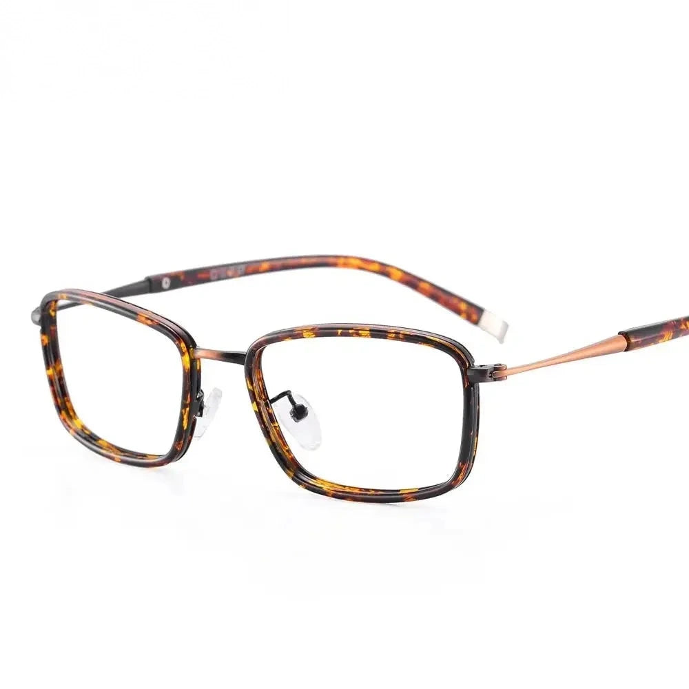 Oveliness Women's Full Rim Square Acetate Alloy Eyeglasses 390037 - tortoise