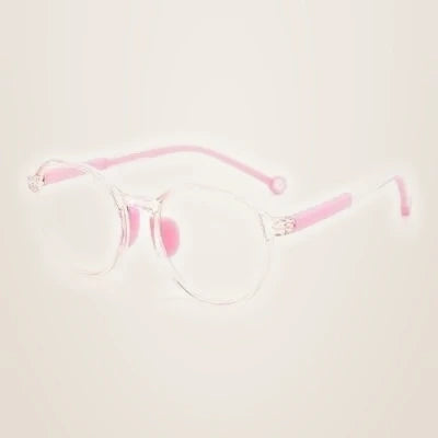 Ralferty Children's Eyeglasses Anti Blue Light Anti-glare TR90 Mf8305 - C6 Clear Pink