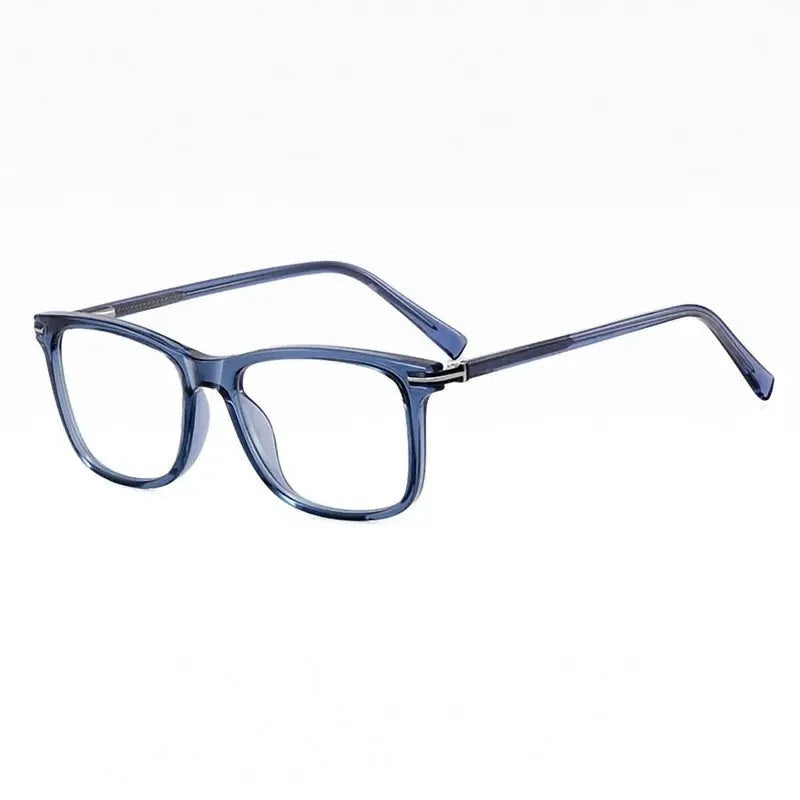 Ralferty Women's Full Rim Square Tr 90 Titanium Eyeglasses 8963551 - C5 Clear Blue / CHINA