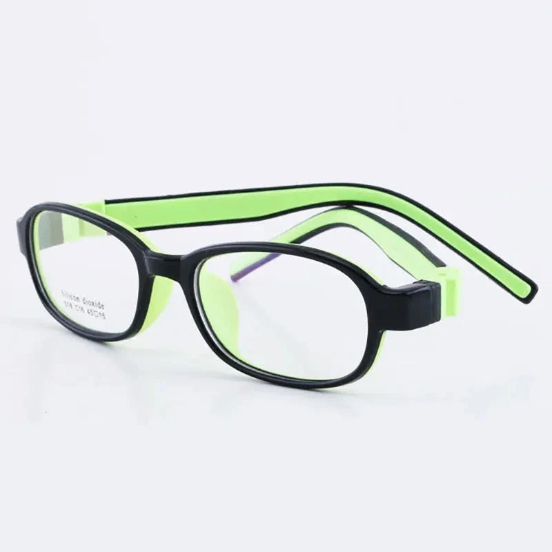 Reven Jate Kids Full Rim Flexible Prescription Eyeglasses 518 - green