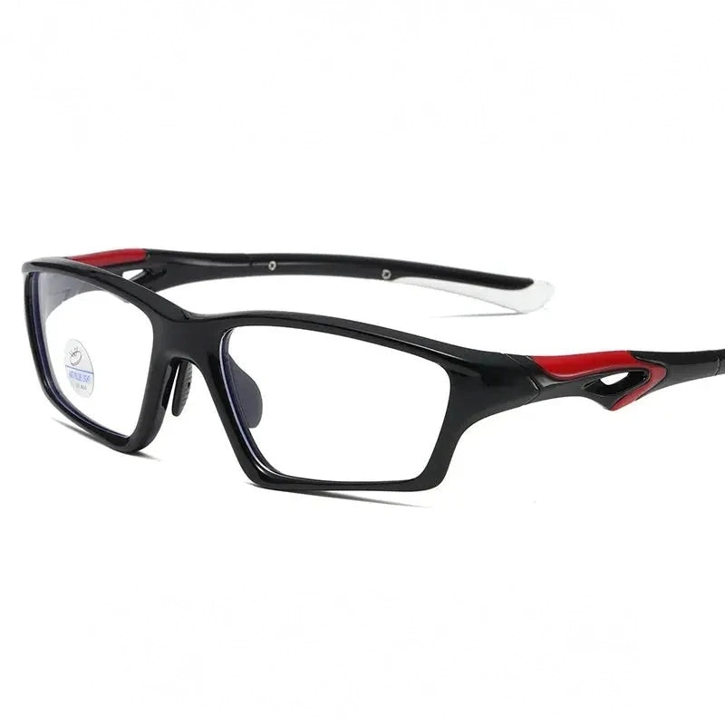 Reven Jate Men's Full Rim Rectangle Plastic Eyeglasses 81278 - C1