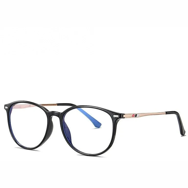 Reven Jate Men's Full Rim Square Alloy Eyeglasses 6911 - black