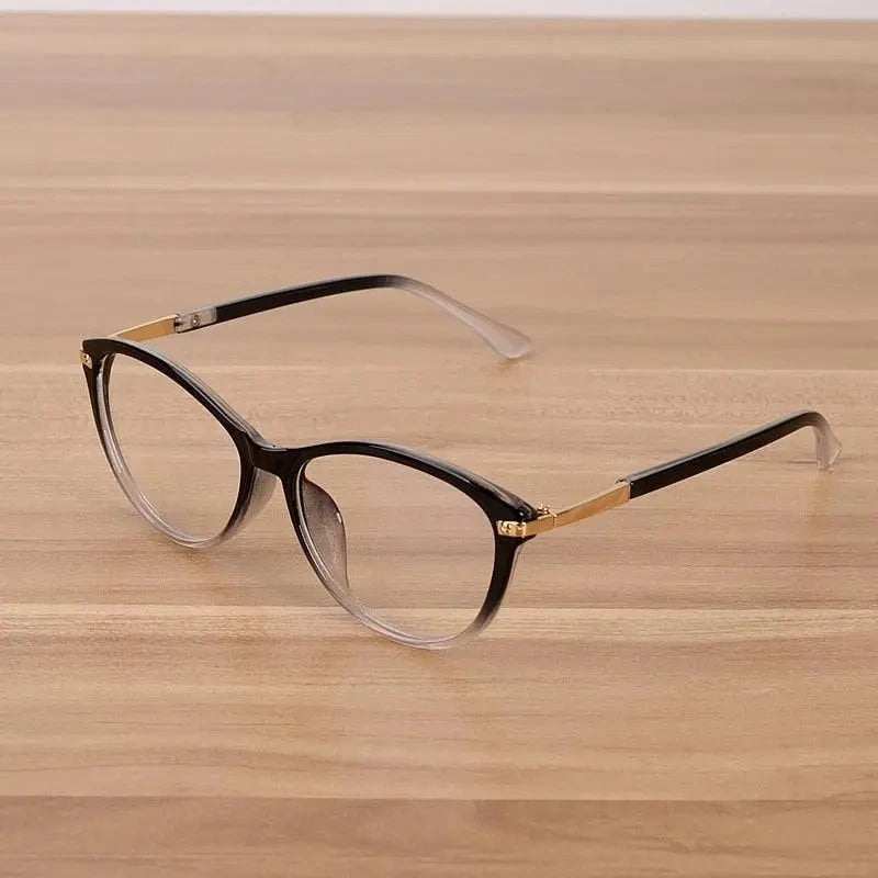 Reven Jate Unisex Full Rim Oval Acetate Eyeglasses C202 - white-black