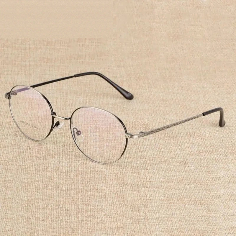 Reven Jate Unisex Full Rim Round Alloy Eyeglasses J801 - C1