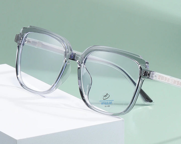 Reven Jate Unisex Full Rim Square Acetate Eyeglasses 81229 - Size Chart