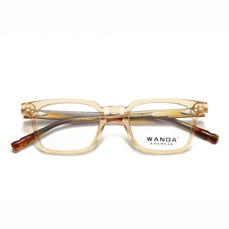Reven Jate Unisex Full Rim Square Acetate Prescription Eyeglasses F22249 - C2