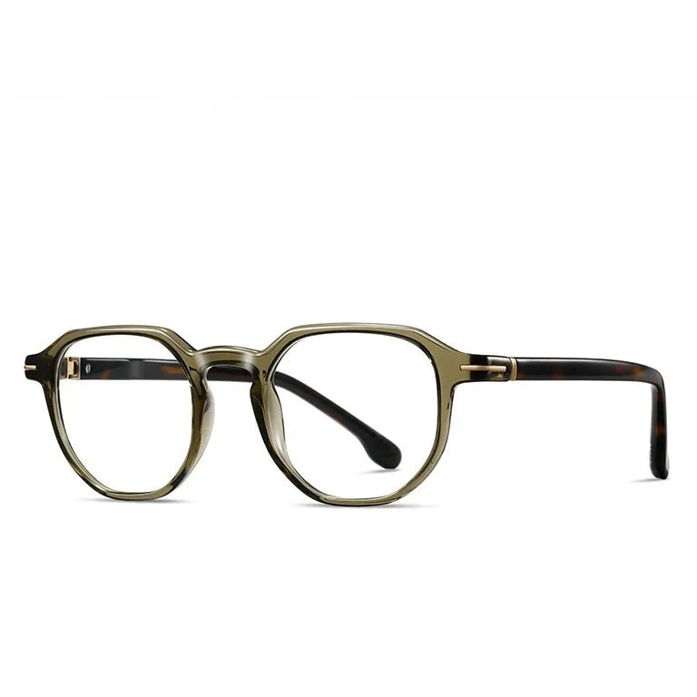 Reven Jate Unisex Full Rim Square Acetate Prescription Eyeglasses 32207 - C5