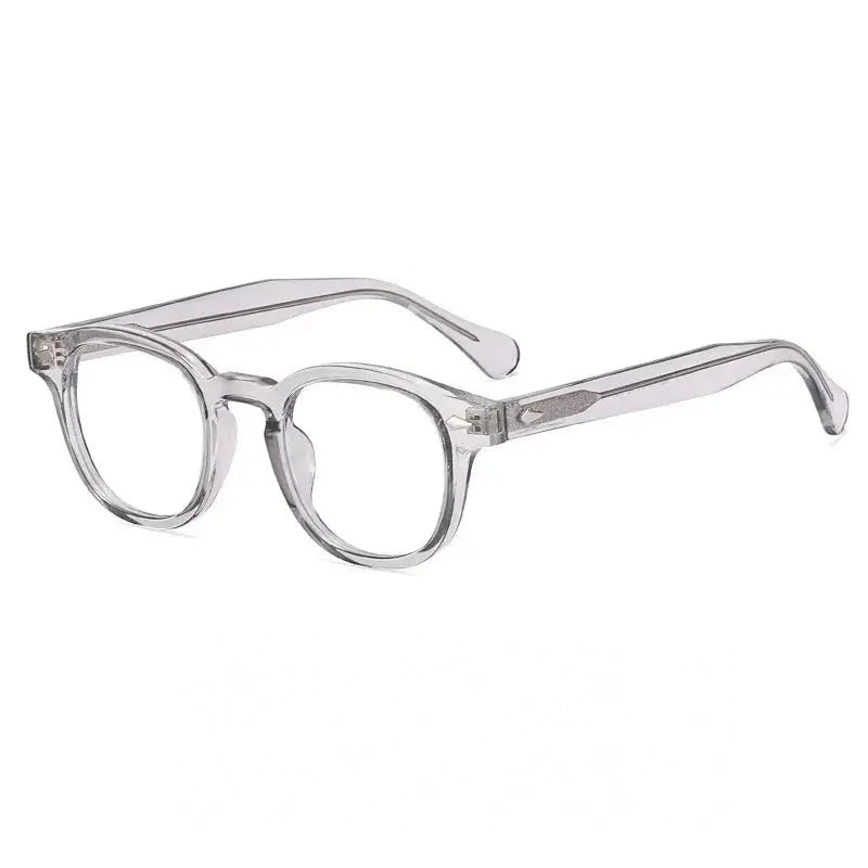 Reven Jate Unisex Full Rim Square Round Tr 90 Alloy Eyeglasses 83100 - C5