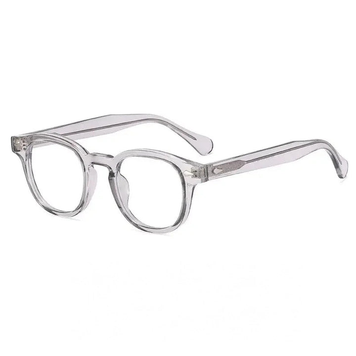 Reven Jate Unisex Full Rim Square Round Tr 90 Alloy Eyeglasses 83100 - C5