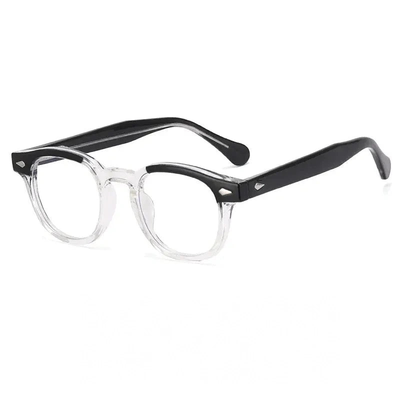 Reven Jate Unisex Full Rim Square Round Tr 90 Alloy Eyeglasses 83100 - C6