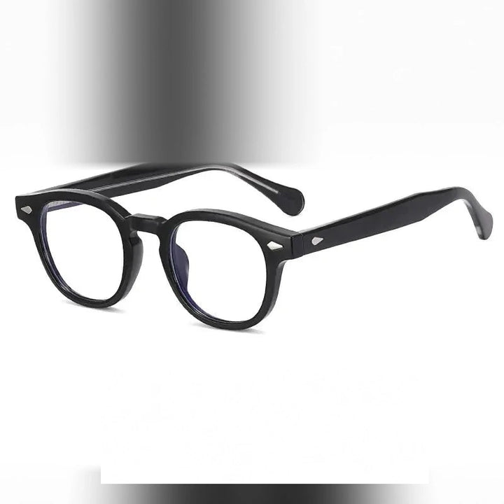 Reven Jate Unisex Full Rim Square Round Tr 90 Alloy Eyeglasses 83100 - C8