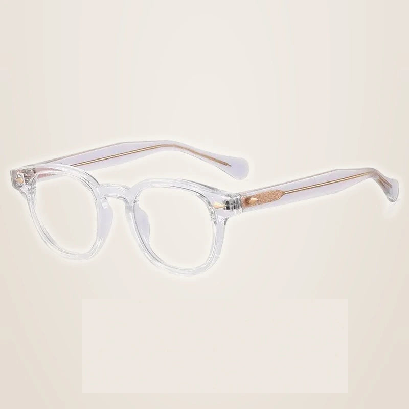 Reven Jate Unisex Full Rim Square Round Tr 90 Alloy Eyeglasses 83100 - C9