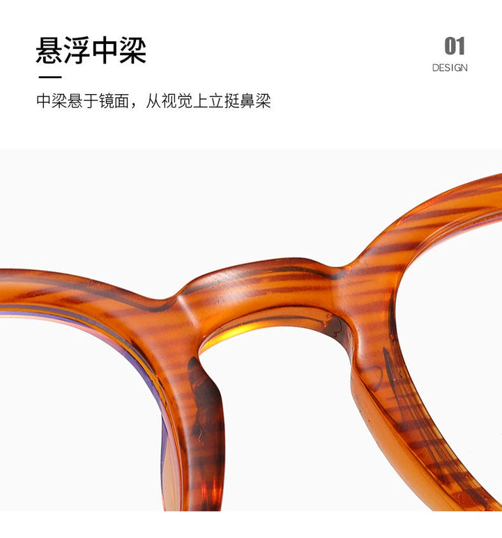 Reven Jate Unisex Full Rim Square Round Tr 90 Alloy Eyeglasses 83100 - Size Chart