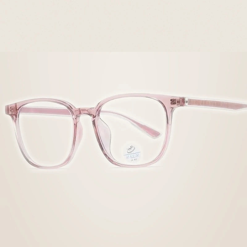 Reven Jate Unisex Full Rim Square Tr 90 Acetate Eyeglasses 81245 - brown