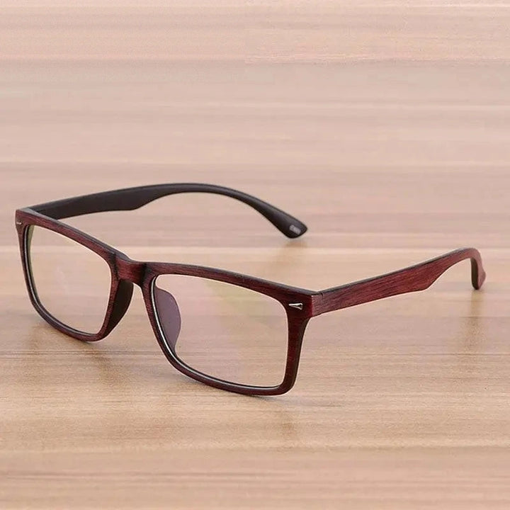 Reven Jate Unisex Full Rim Square Tr 90 Resin Reading Glasses 922 - 0 / brown