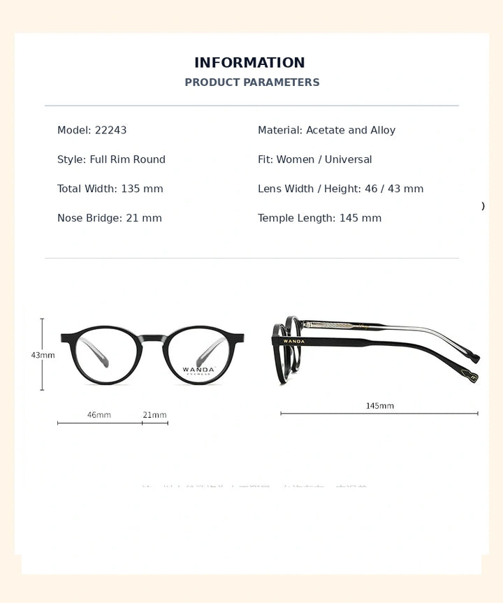Reven Jate 22243 Size Guide (135-46-21-145 mm)