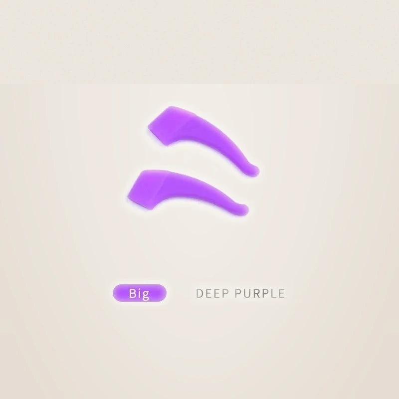 Secg Unisex Anti Slip Silicone Temple Ear Accessories 1036 - big dark purple