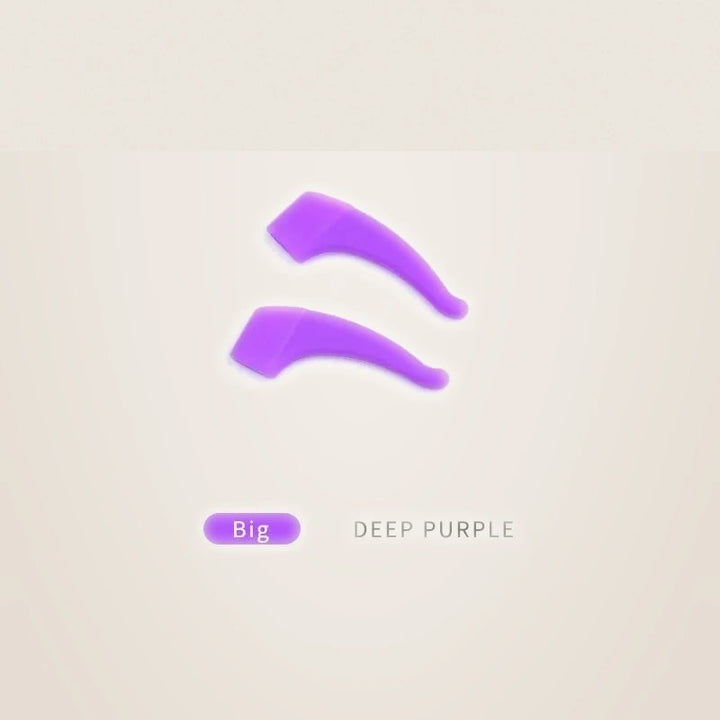 Secg Unisex Anti Slip Silicone Temple Ear Accessories 1036 - big dark purple