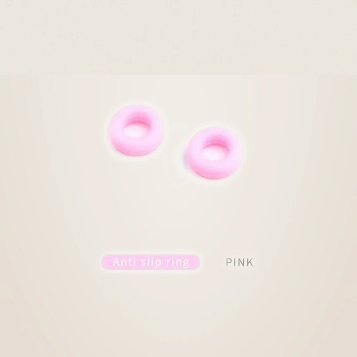Secg Unisex Anti Slip Silicone Temple Ear Accessories 1036 - ring pink