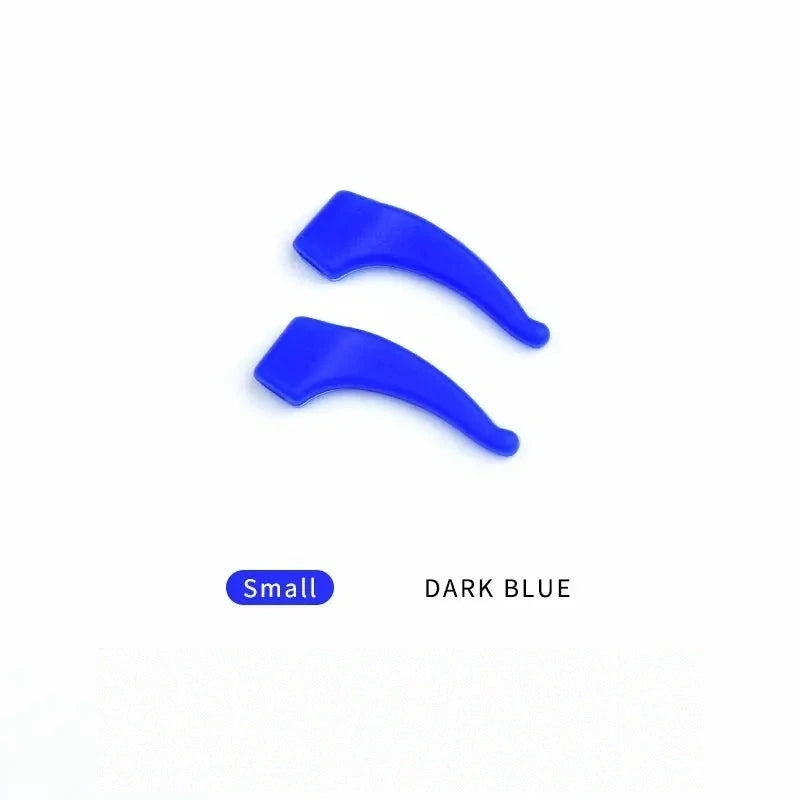 Secg Unisex Anti Slip Silicone Temple Ear Accessories 1036 - small dark blue