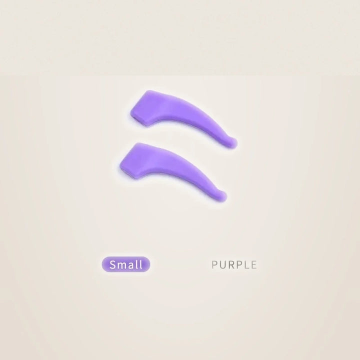 Secg Unisex Anti Slip Silicone Temple Ear Accessories 1036 - small purple
