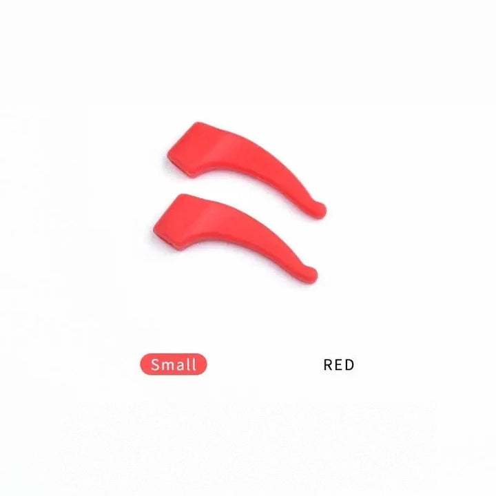 Secg Unisex Anti Slip Silicone Temple Ear Accessories 1036 - small red
