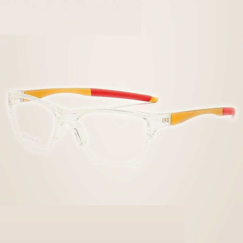Summer Flower Unisex  Semi Rim Square Tr 90 Al Mg Eyeglasses 615856 - C12