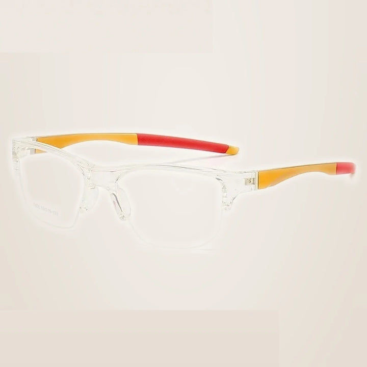 Summer Flower Unisex  Semi Rim Square Tr 90 Al Mg Eyeglasses 615856 - C12