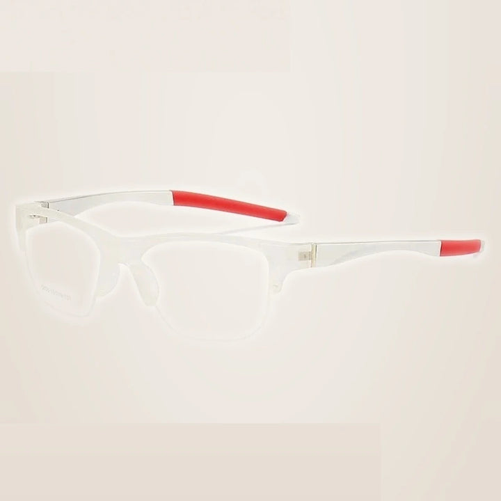 Summer Flower Unisex  Semi Rim Square Tr 90 Al Mg Eyeglasses 615856 - C9