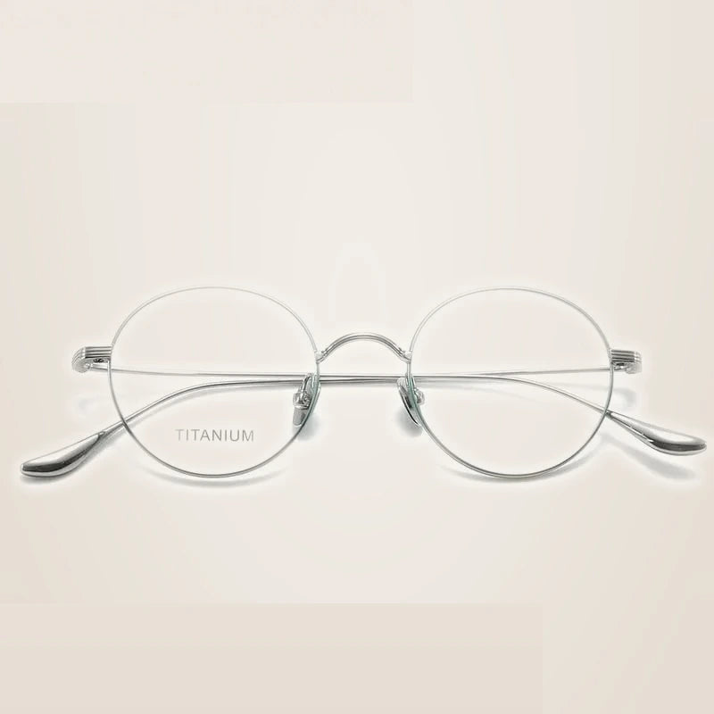 Summer Flower Women's Full Rim Round Titanium Eyeglasses 403061 - Light Green