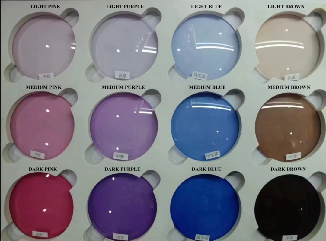 Summer Flower Single Vision 1.61 MR-8 Tinted Lenses Lenses Summer Flower Lenses Light Pink (S)
