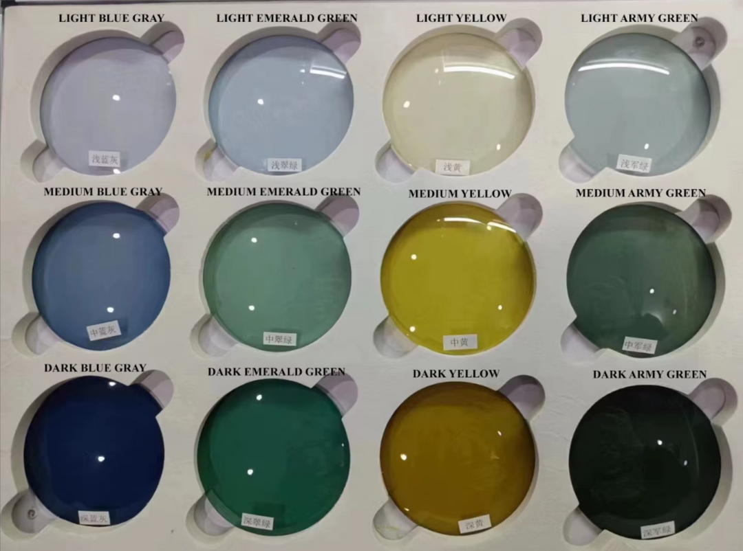 Summer Flower Single Vision 1.61 MR-8 Tinted Lenses Lenses Summer Flower Lenses Light Blue-Gray (S)