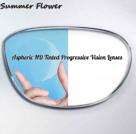 Summer Flower 1.61 MR-8 Progressive Vision Tinted Lenses Lenses Summer Flower Lenses