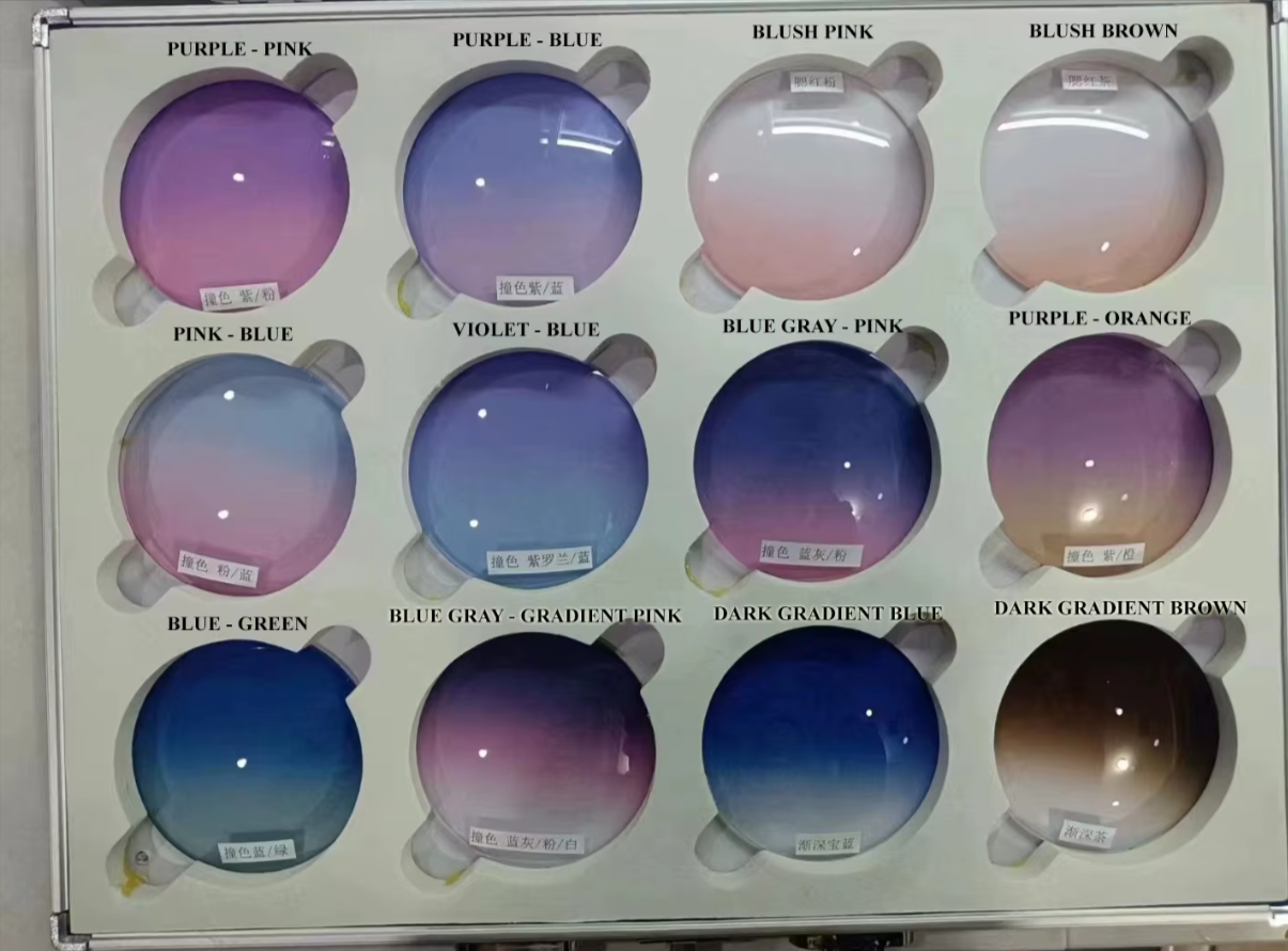 Summer Flower Single Vision 1.61 MR-8 Tinted Lenses Lenses Summer Flower Lenses Purple Pink (TT)