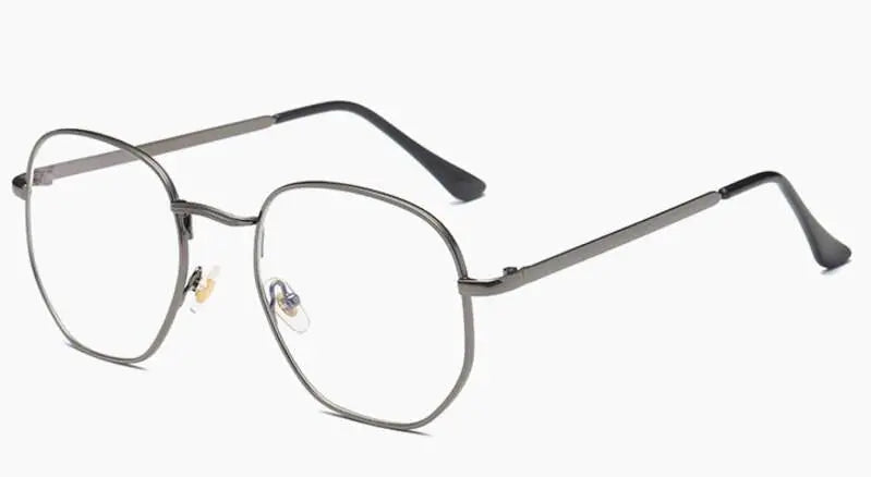 Brightzone Unisex Eyeglasses Full Rim Square Alloy Titanium - Silver