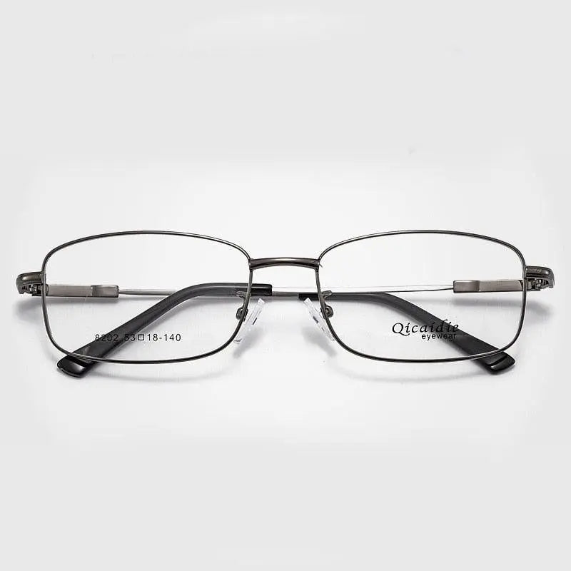 Unisex Full Rim Memory Alloy Frame Eyeglasses S8202 - gray