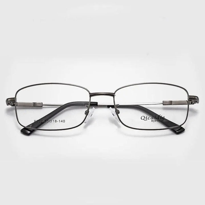 Unisex Full Rim Memory Alloy Frame Eyeglasses S8202 - gray