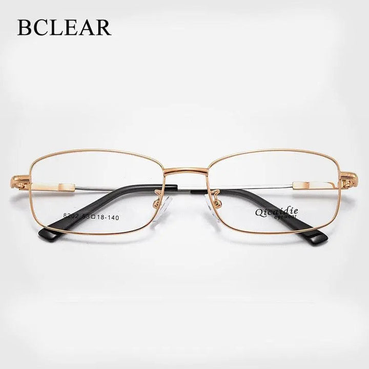Unisex Full Rim Memory Alloy Frame Eyeglasses S8202 - Gold