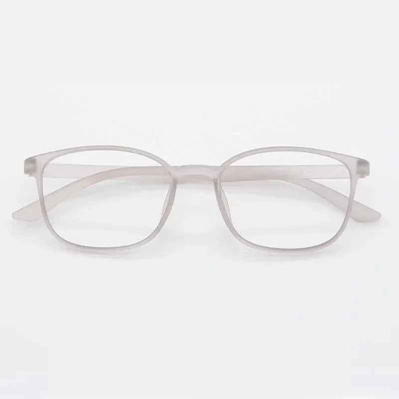 Unisex Full Rim Rectangular TR-90 Titanium Frame Eyeglasses My7010 - Matte gray